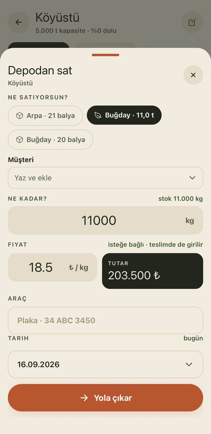 Depodan sat ekranı